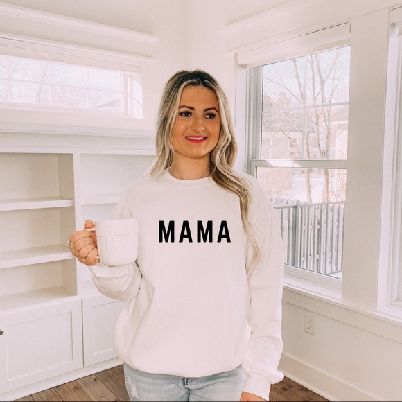White mama crewneck sweatshirt - Picture 1 of 1